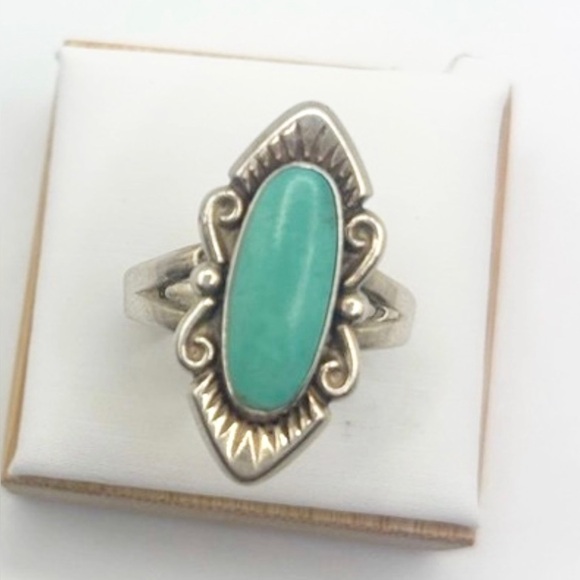 Jewelry - Silver and Turquoise Ring.  Stamped also have an appraisal will post soon
